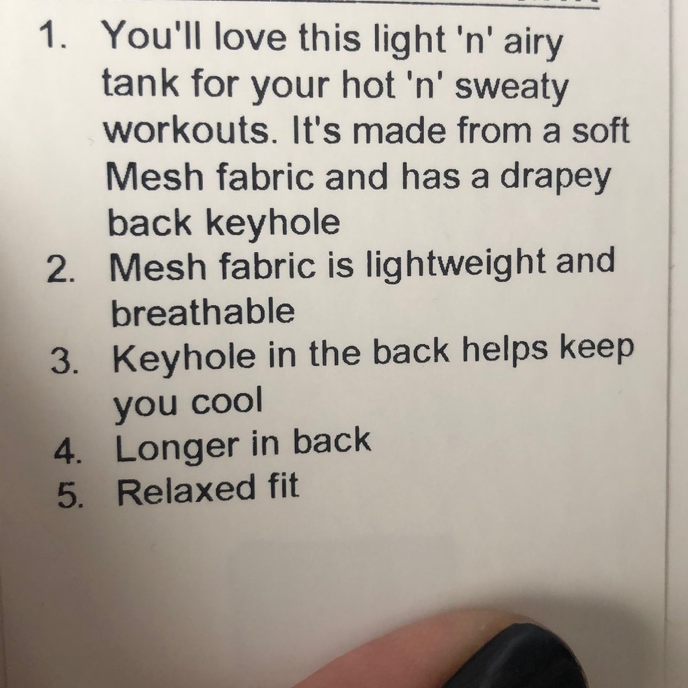 Lululemon Tank Top - Picture 3 of 3